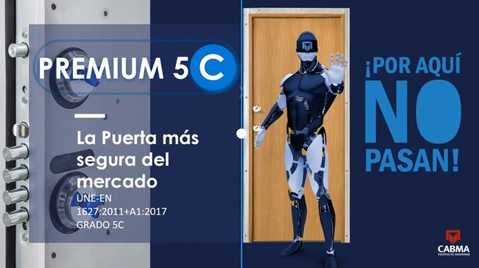 Puerta CABMA 5C seguridad sin precedentes. Instaladores expertos en Barcelona y toda Cataluña.